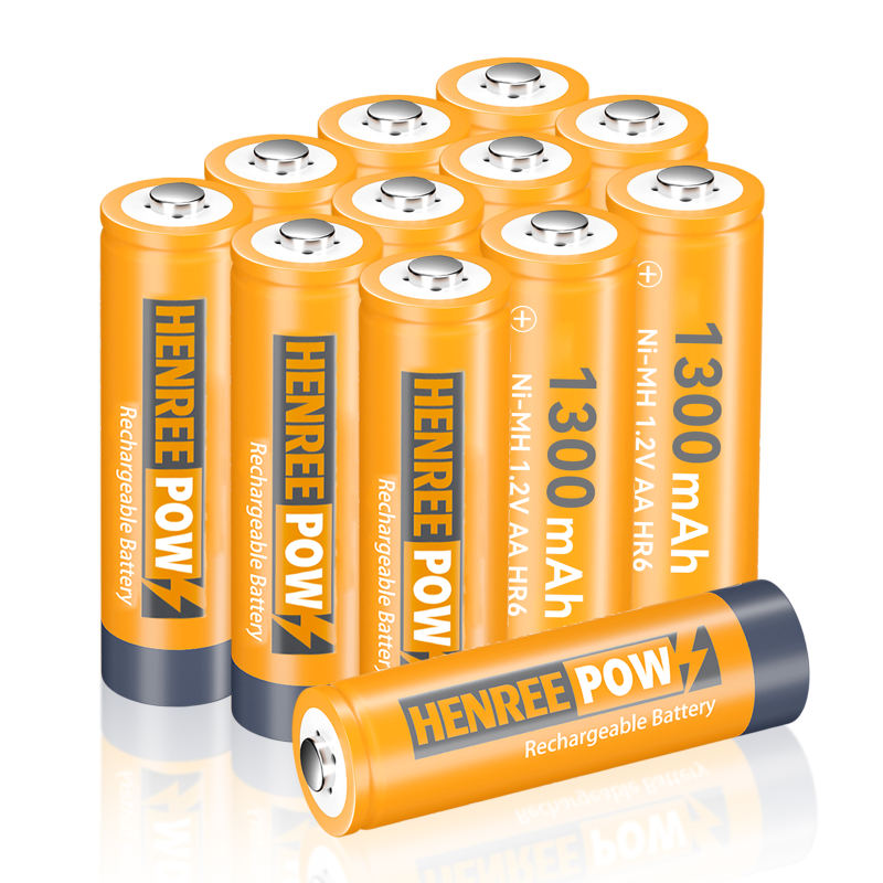 Henreepow 1,2 V 1300mah aa ni-mh wiederaufladbare Batterien