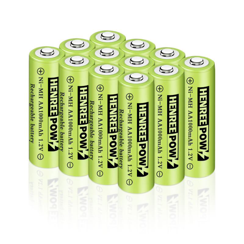 Henreepow 1,2 V 600mah aa ni-mh wiederaufladbare Batterien