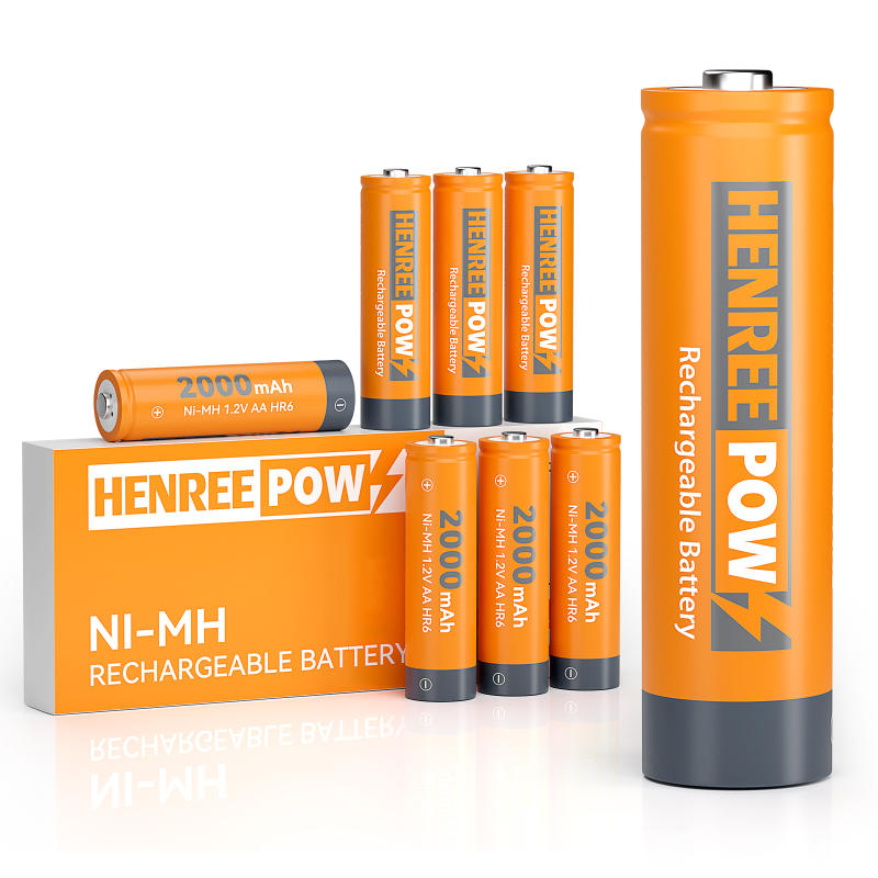 Henreepow AA 2000mAH 1,2 V mit hoher Kapazität Ni-MH wiederaufladbarer Akku