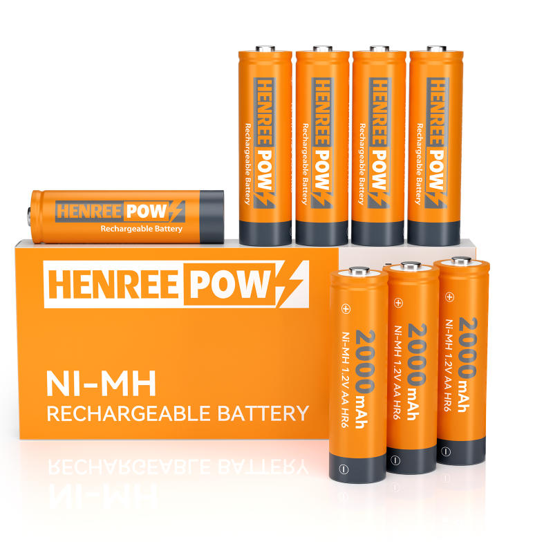 Henreepow AA 2000mAH 1,2 V mit hoher Kapazität Ni-MH wiederaufladbarer Akku